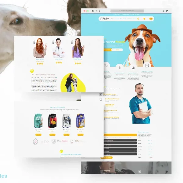 Petzy Pet Shop 01 - BIGsales Elementor para cuidados com animais de estimação e veterinária