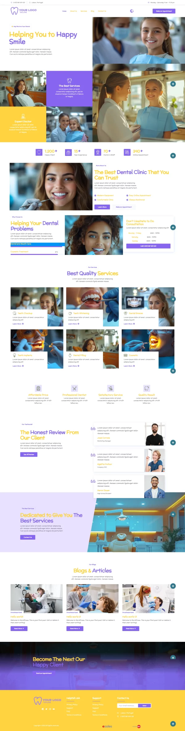 Dentic Dentista 02 - BIGsales Elementor para dentistas e clínicas dentárias - Image 2